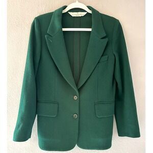 Golden Goose Deluxe Brand Green Virgin Wool Blend Blazer Jacket Size S